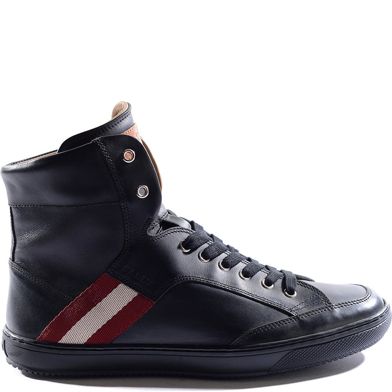 Bally Mens High Top Sneakers in Black