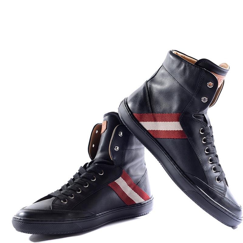 Bally Mens High Top Sneakers in Black