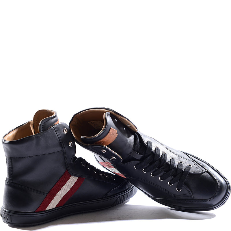 Bally Mens High Top Sneakers in Black