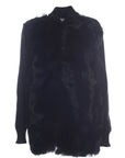 Bally Womens Fur Coat in Black