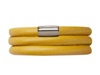 Endless Jewellery Yellow Leather 63cm-8.5inch Bracelet
