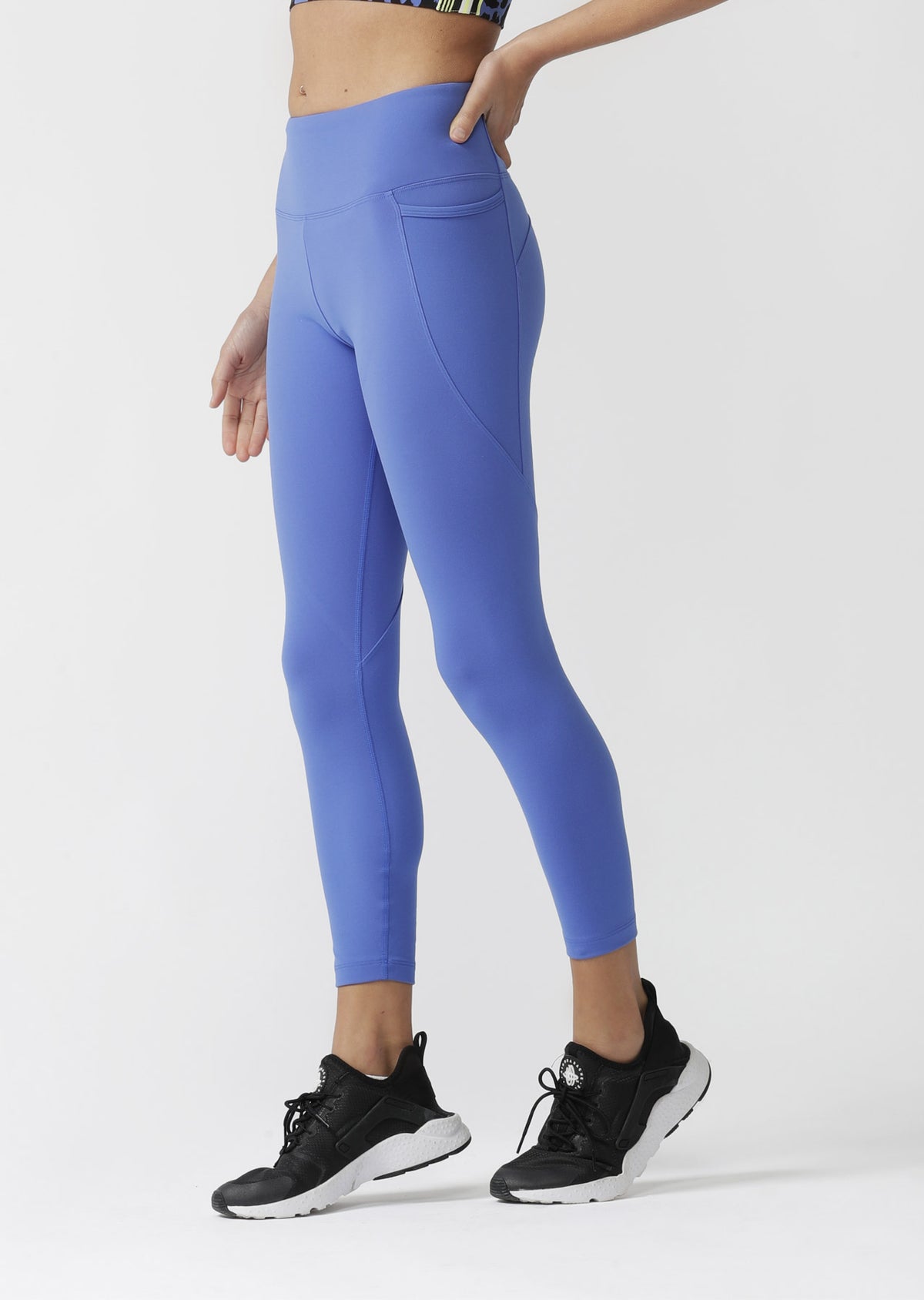 Lorna Jane Amy Phone Pocket Ankle Biter Leggings in Azure Blue