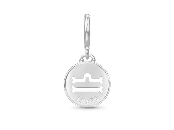 Endless Jewellery Libra Zodiac Coin Silver Charm