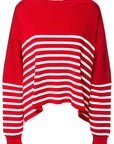 Valentino Womens Pull Solid in Red/Ivory