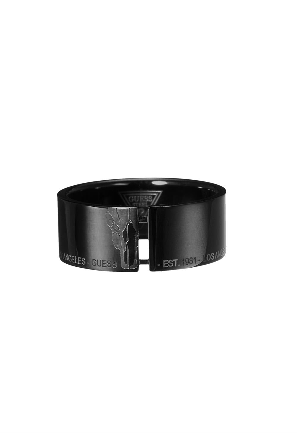 Guess Men's Gents Black ip Ring