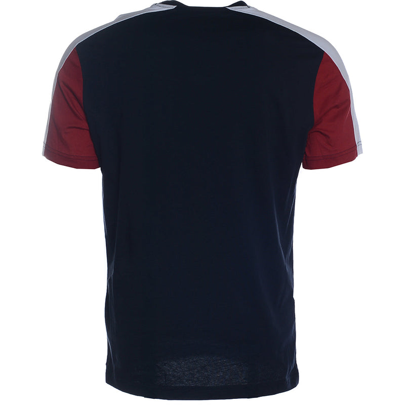 Mens Champion Contrast Sleeve T-shirt in Navy Blue