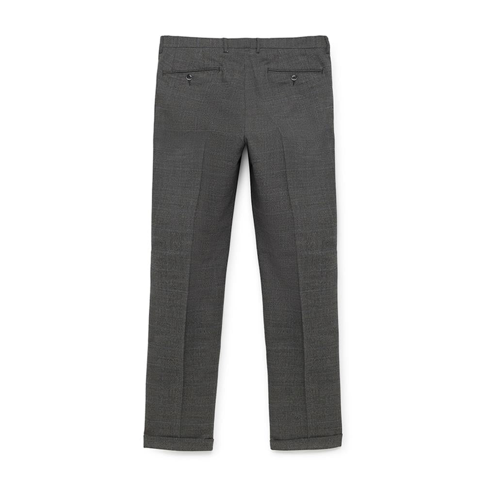 Men's Hackett Grid Windowpane Trousers in Grey