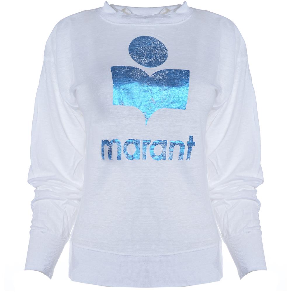 Isabel Marant Womens Klowia Tshirt in Blue/White