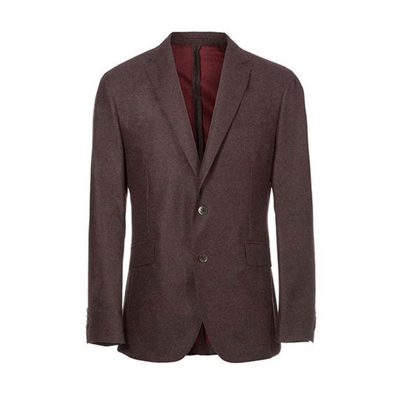 Men's Hackett, Mayfair Double Face Flannel Jacket in Bordeaux