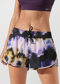 Lorna Jane Tie Dye Run Short in Tie Dye print