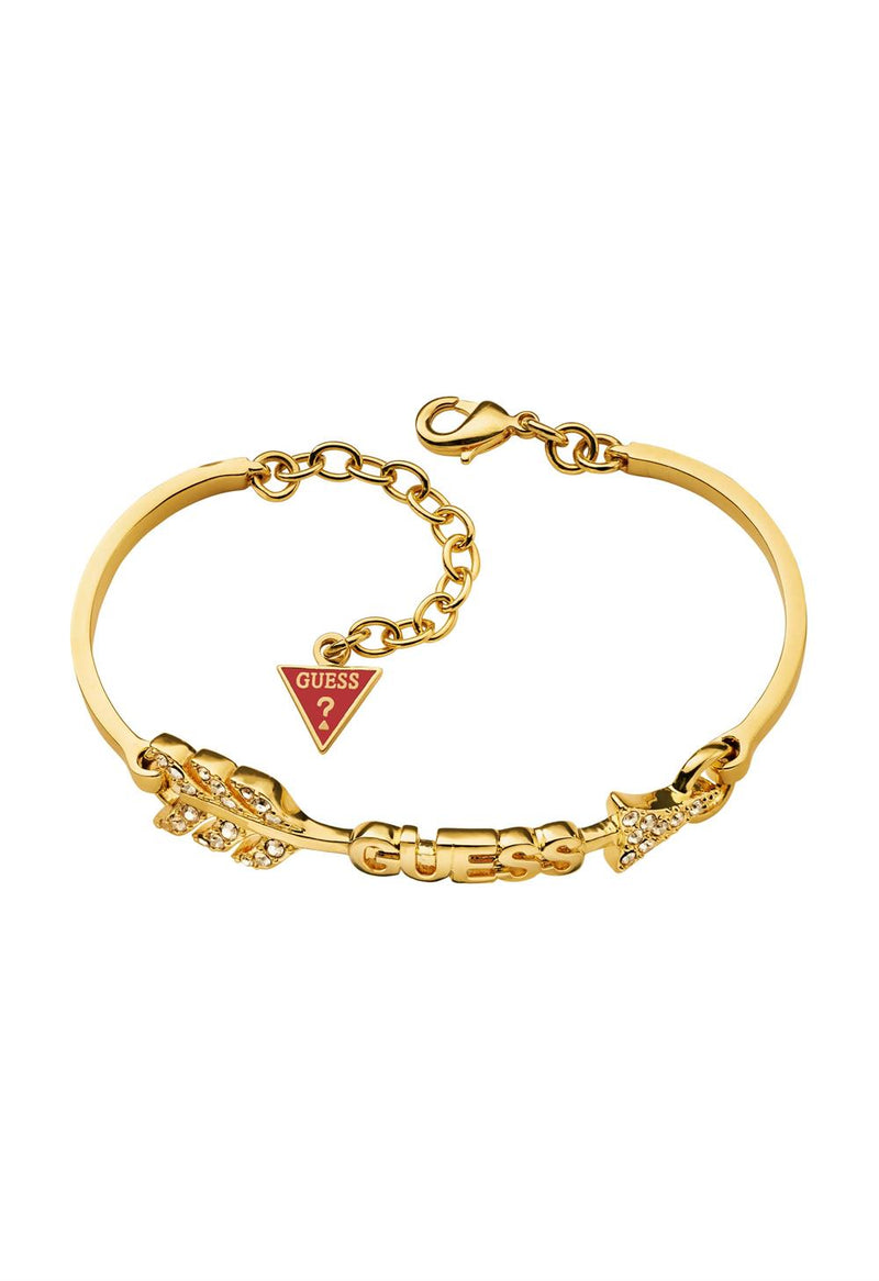 Guess ID Ladies Gold Logo Bracelet