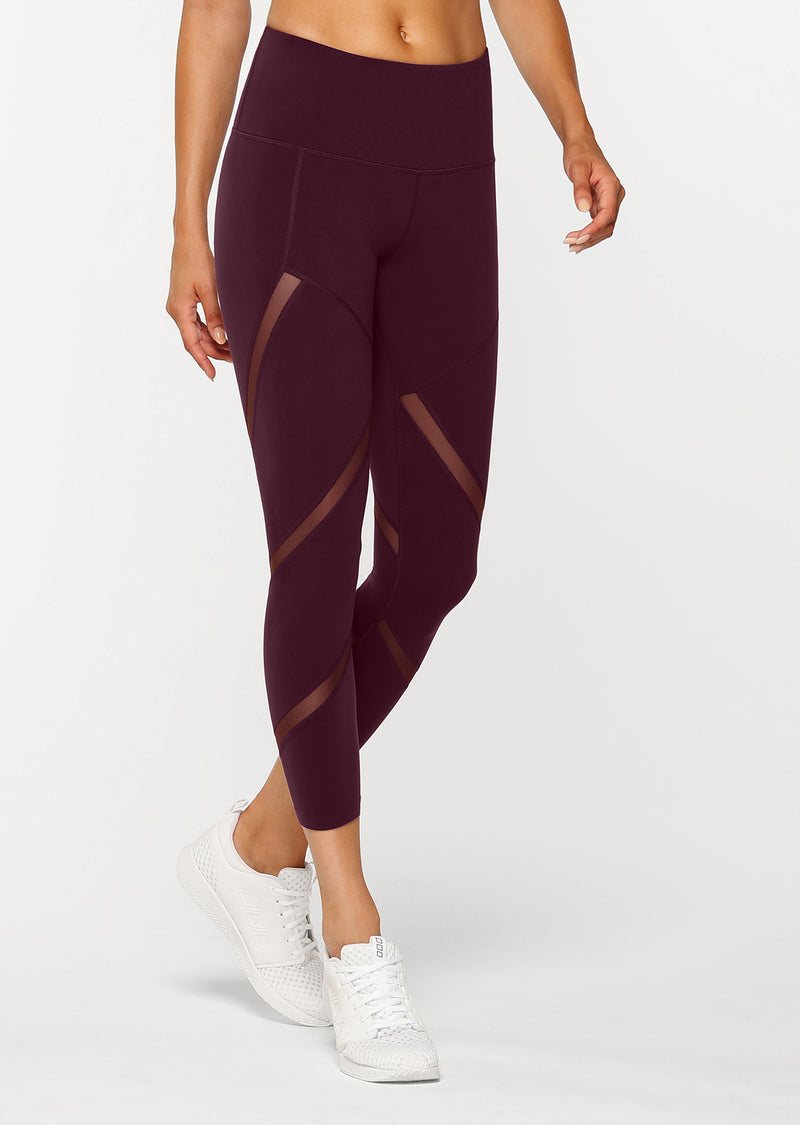 Lorna Jane Agility Core Ankle Biter Tight in Pinot