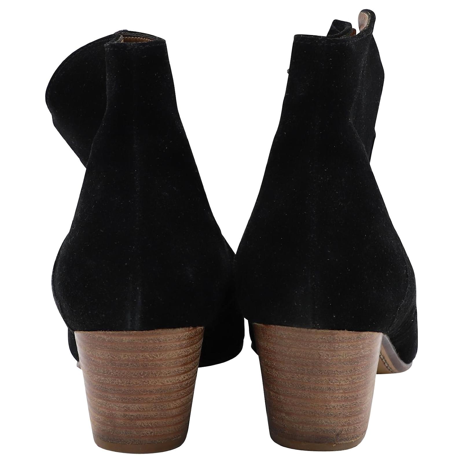 Isabel marant dicker hot sale boots black