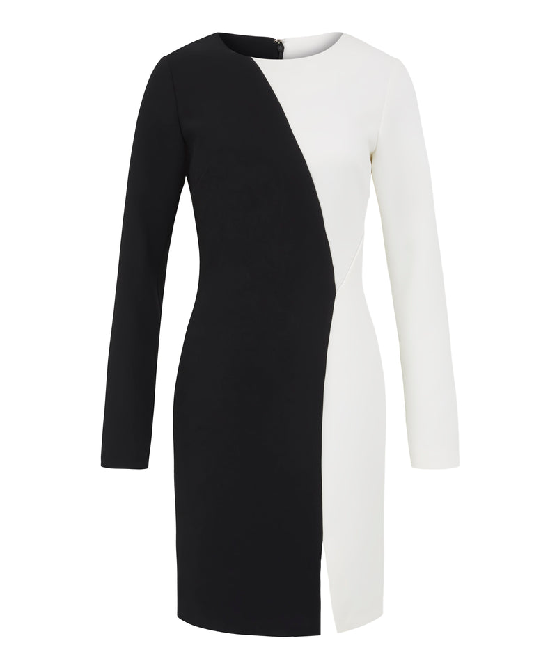Outline London Womens  Eton Dress in Black & White