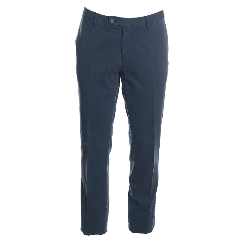 Men's Hackett Garment-Dyed Texture Trousers in Avio