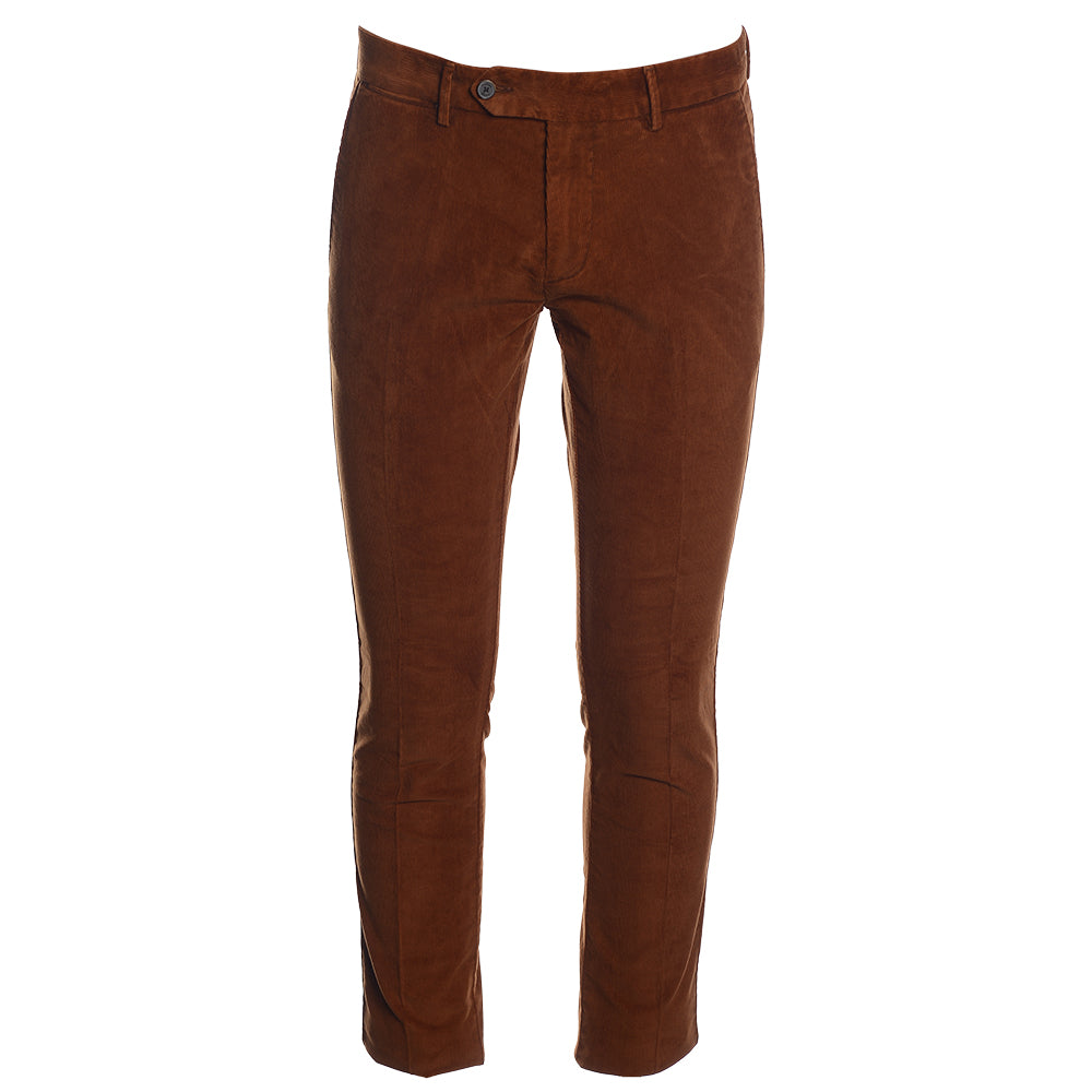 Men's Hackett Corduroy Devon Chinos in Rust