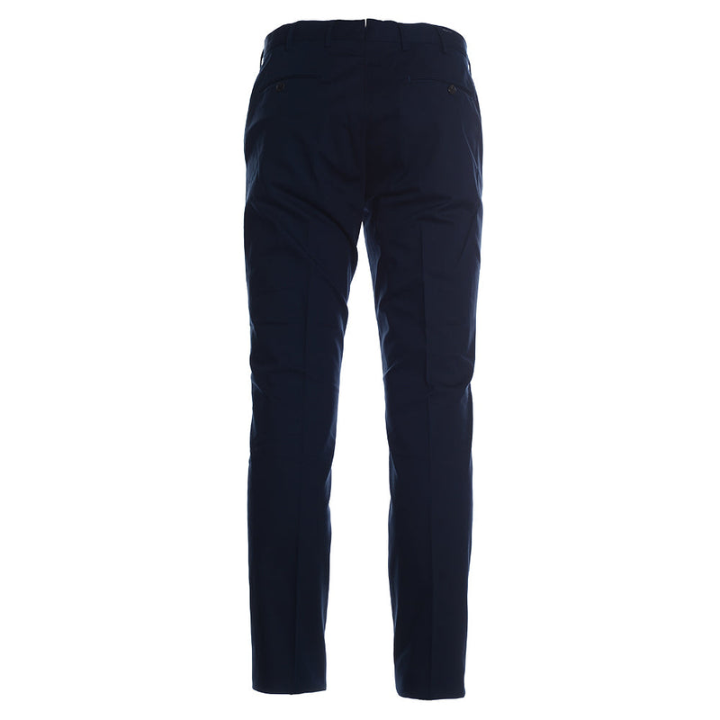 Men's Hackett AML Piece Dye Texture Trousers in Navy