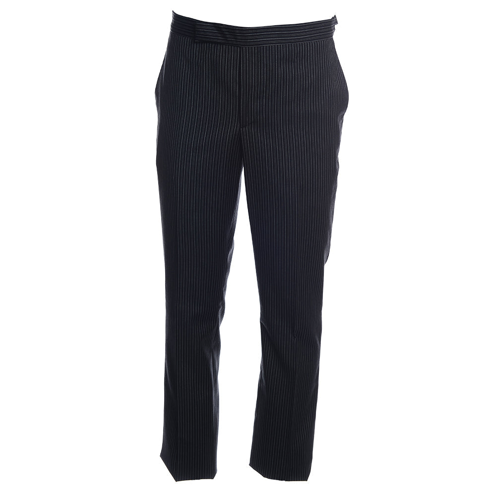 Men's Hackett, Stripe Trousers in Black & Charcoal – Sale Lab UK