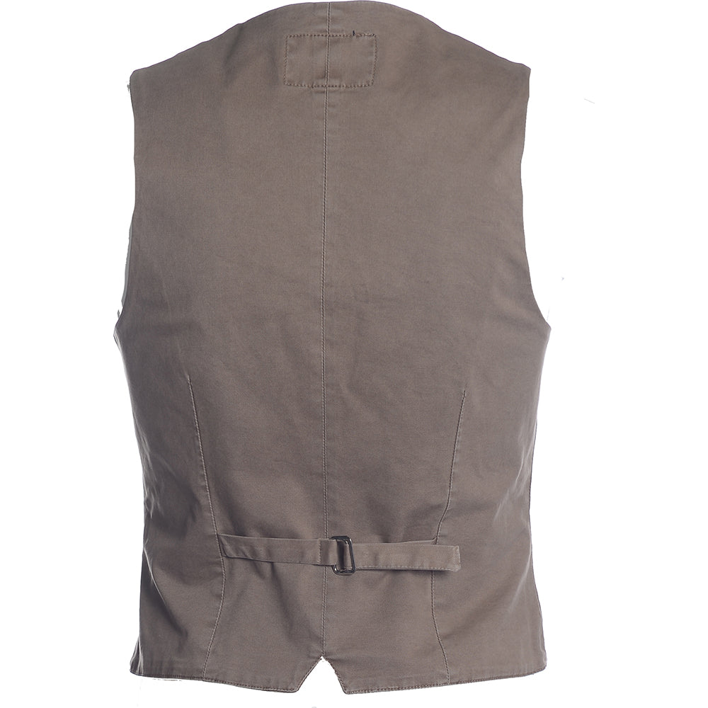 Men&#39;s Hackett, Tricotine Waistcoat in Taupe