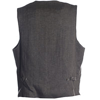 Men's Hackett, Delave Linen Herringbone Waistcoat in Tan