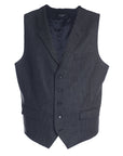 Men's Hackett, Mayfair Flannel Houndstooth Waistcoat in Grey & Black