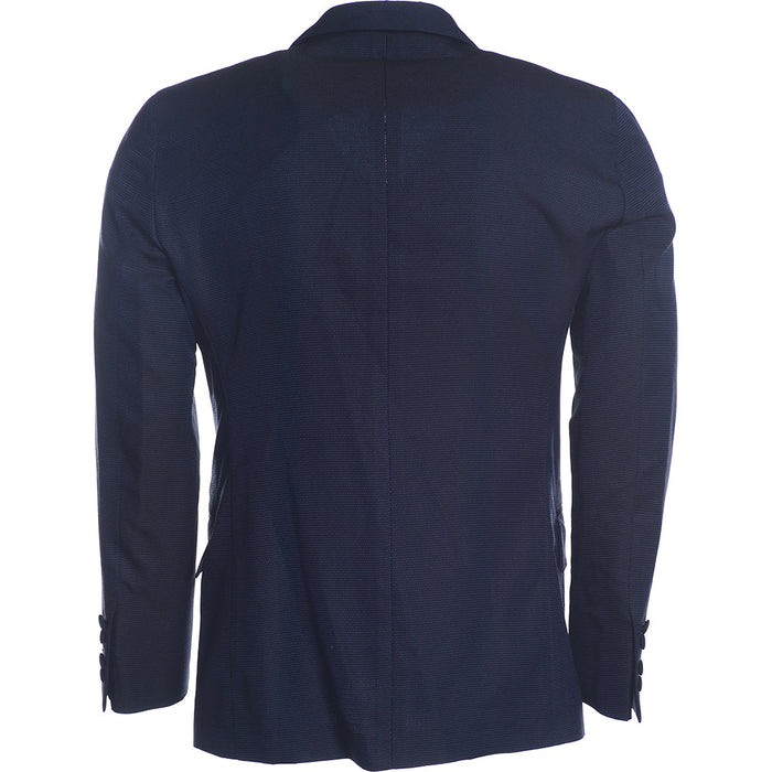 Men's Hackett, Mayfair EV Silk Textured Jacket in Bright Navy