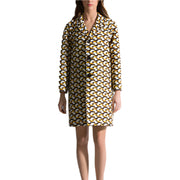 Bally Womens Triple Button Smart Coat in Yellow