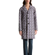 Bally Womens Triple Button Smart Coat in Blue