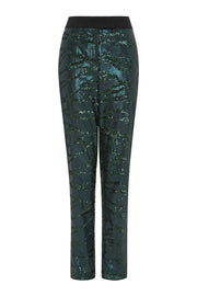 Outline London Womens The Lennox Trousers in Green