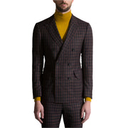 Bally Mens Gingham Blazer in Black