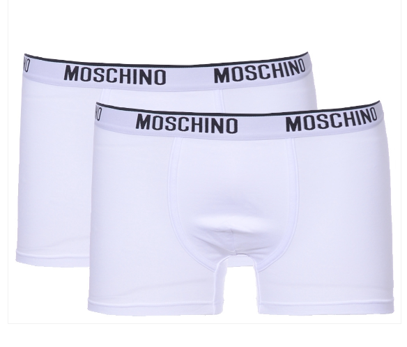 Moschino Two-Pack Boxer, White-White