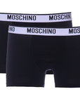 Moschino Two-Pack Boxer, Black-Black