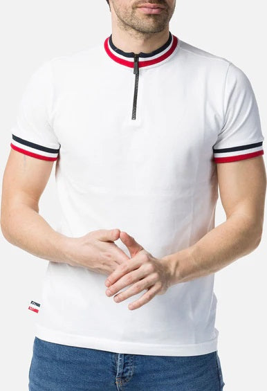 Rossignol Mens 1/2 Zip Polo in White