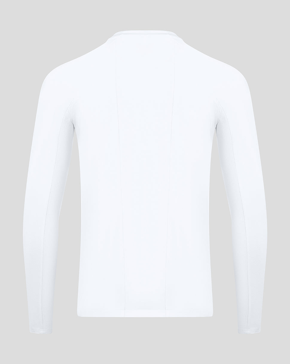 Mens Castore Long Sleeve Performance T-Shirt in Black/White