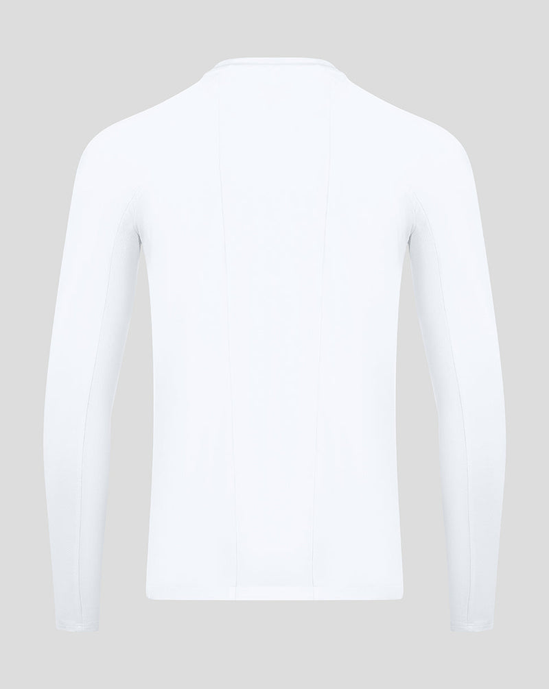 Mens Castore Long Sleeve Performance T-Shirt in Black/White