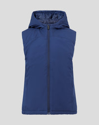Junior Castore Padded Gilet With Hood in Navy