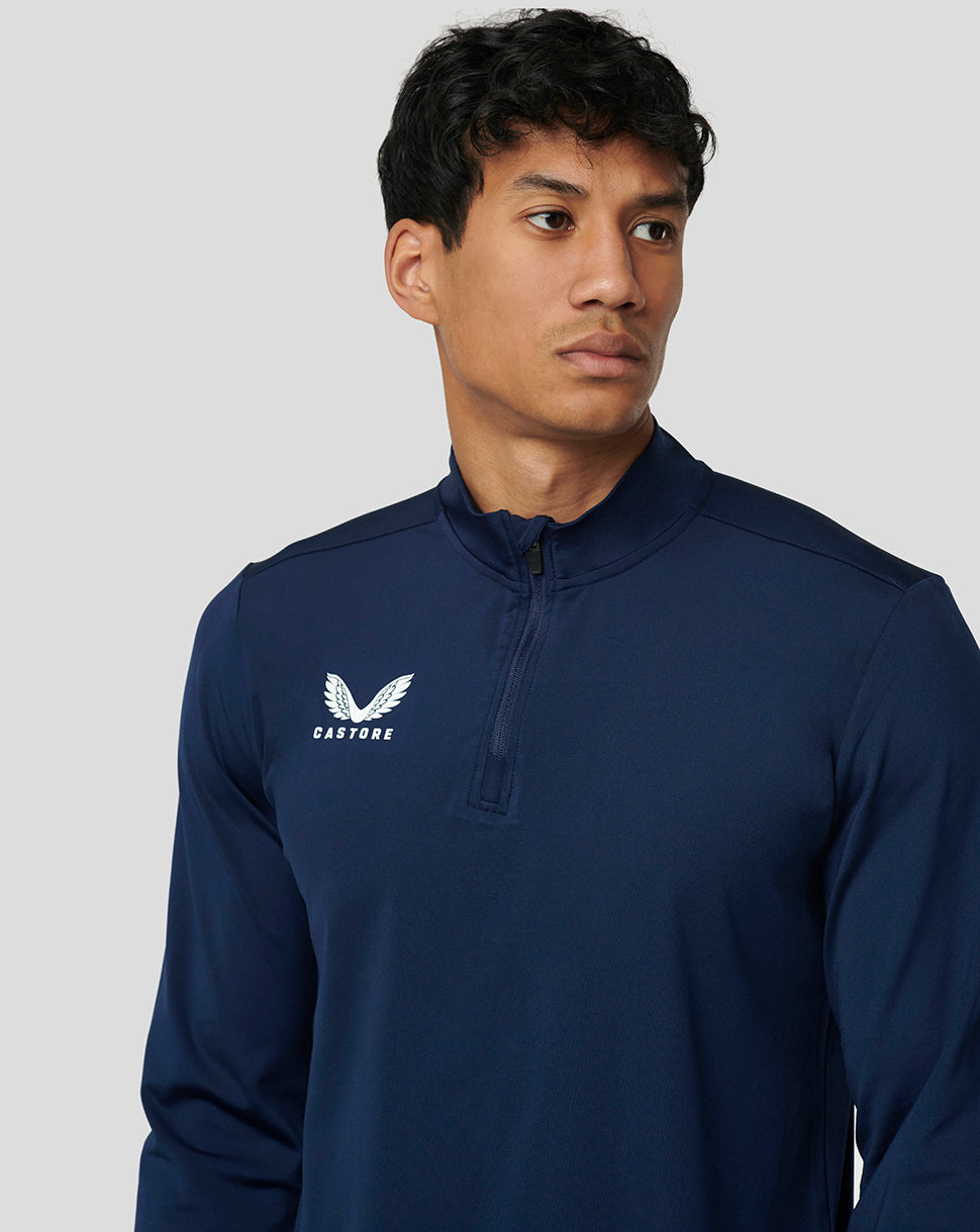 Mens Castore 1/4 Zip in Navy