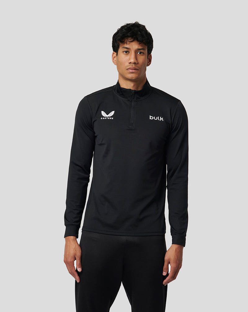 Mens Castore Bulk™ X Castore Quarter Zip Midlayer in Black