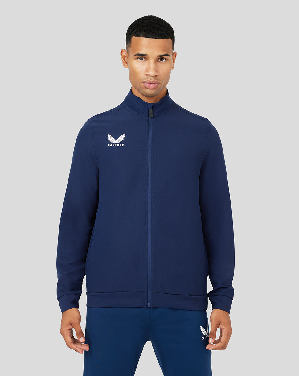 Mens navy discount blue track jacket