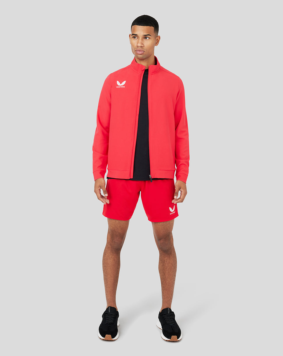 Mens Castore Track Jacket in Red