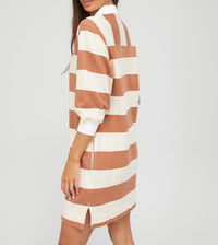 Womens Tommy Hilfiger Dress in Beige Stripe