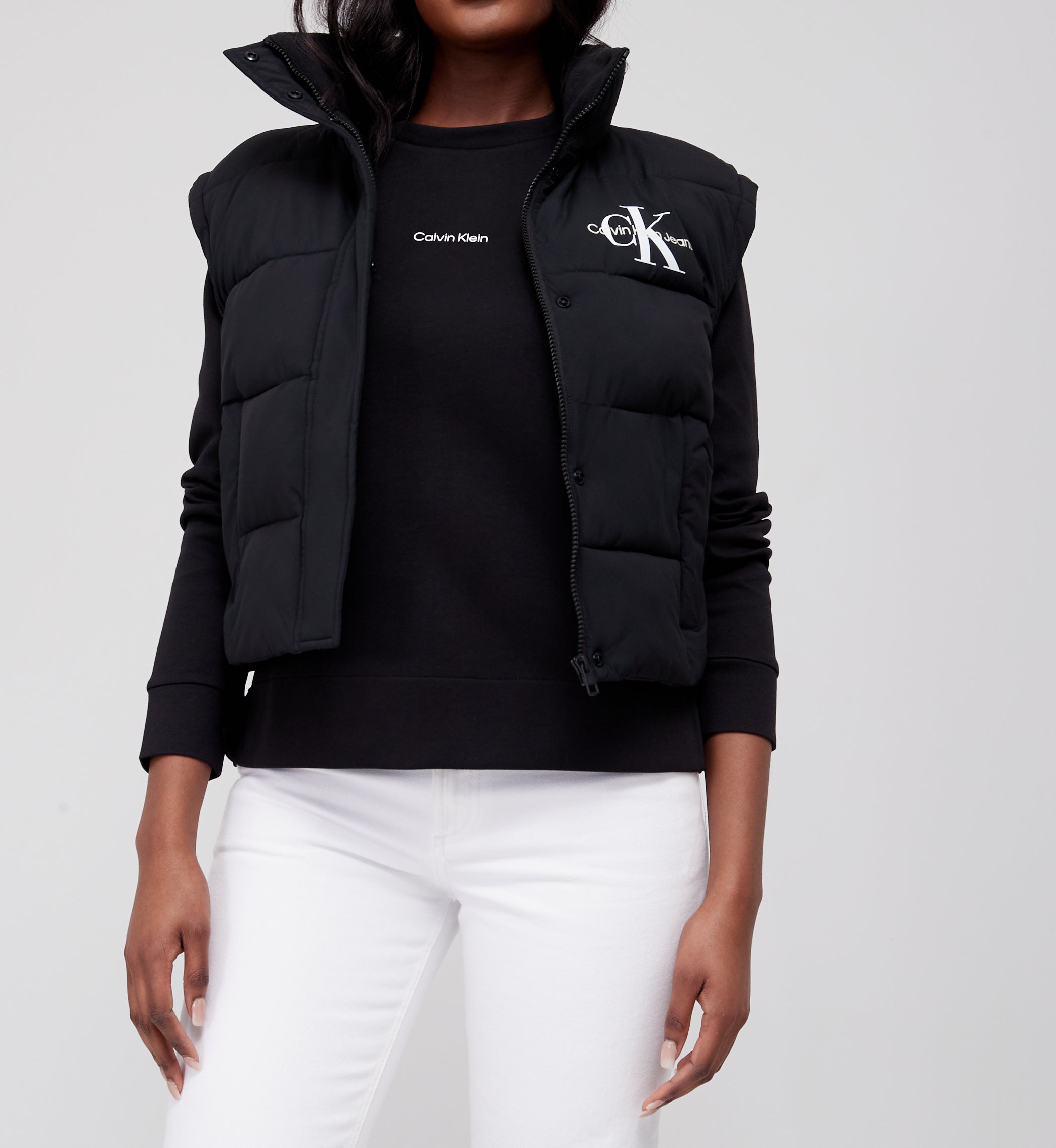 CALVIN KLEIN - Women's quilted down jacket with faux-fur detail -  GH-Stores.com