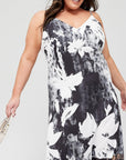 Womens Calvin Klein Curve Recycled Printed Midi Dress in Print