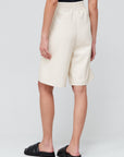 Womens Jakke Vegan Leather Bella Shorts in Cream