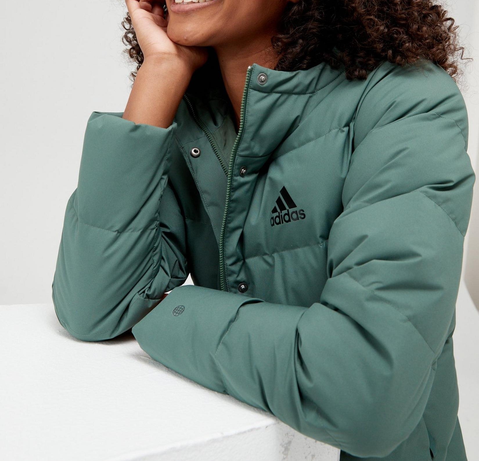 Adidas dark cheap green jacket