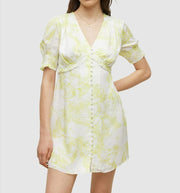 Womens Allsaints Demi Marama Dress in Yellow