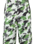 Mens Kenzo Camo Print Cargo Shorts in Green