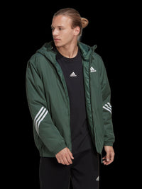 Mens Back To Sport Hooded Jacket in Green