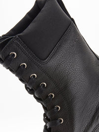 Womens Jacob Lace Up Leather Boot in Black