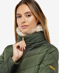 Womens Exclusive Santa Rosa Quilted Jacket in Green